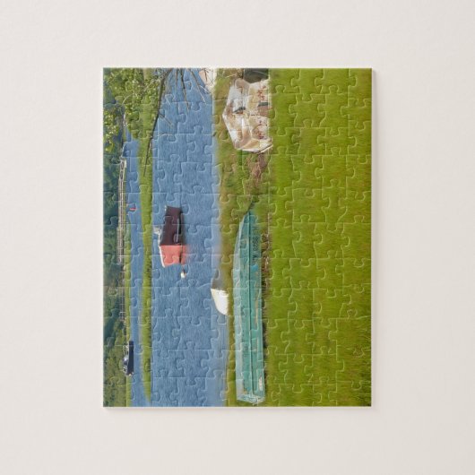 Lege bots Picturesque Cape Cod Inlet en Marsh Legpuzzel (Verticaal)