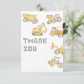 Lege bouwpartij Dank u wel kaarten (Staand voorkant)