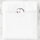 Lege brandstoftank — grappig ontwerp ronde sticker (Tas)