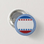 Lege Button van Campagne Stars Stripes Glitter (Voorkant /achterkant)