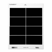 Lege Creëer Uw Eigen Aangepast Etiket (Full Sheet)