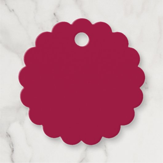 Lege Creëer Uw Eigen - Cherry Red Bedankjes Labels (Voorkant)