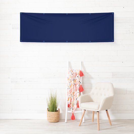 Lege Creëer Uw Eigen - Deep Blue Spandoek (Insitu)