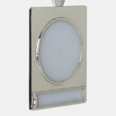 Lege Creëer Uw Eigen Papier Verzilverd Banner Ornament (Rechts)