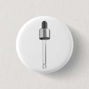 Lege druppelpipet ronde button 3,2 cm