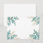 Lege Eucalyptus Bladeren Kaart (Voorkant / Achterkant)