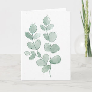 Lege Eucalyptusblad Wenskaart 5x7 Kaart
