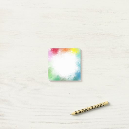 Lege, geavanceerde Abstracte Sjabloon met aangepas Post-it® Notes (Op bureau)