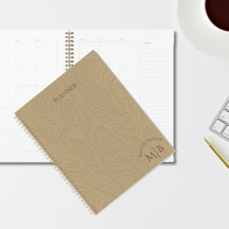 Lege gepersonaliseerde spiraalgebonden hardcover p planner
