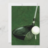 Lege golf-thema uitnodiging (Voorkant)