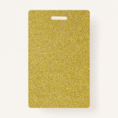 Lege goudkleurige Sjabloon Aangepaste tekst Foto Badge (Achterkant)