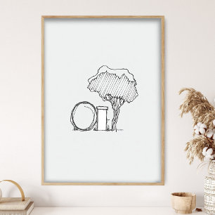 Lege graf, Pasen, Opstandingszondag, Bijbel Wandel Poster