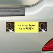 Lege graf van Pasen Bumpersticker (Op auto)