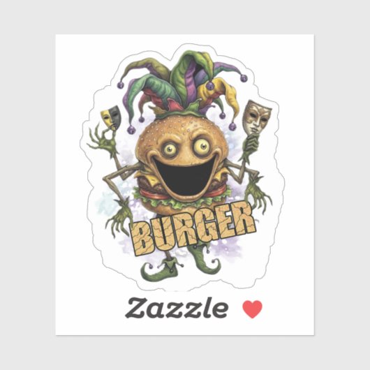 Lege Grapjurk Vriend Burger Sticker (Vel)