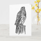 Lege Havik Notecard Kaart (Gele Bloem)