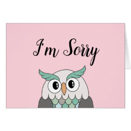 Lege ik ben een Sorry kaart - Owl