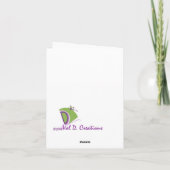 Lege inspirerend notakaart kaart (Achterkant)