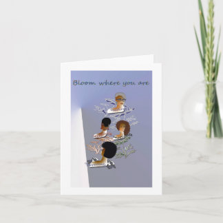 Lege inspirerend notakaart kaart