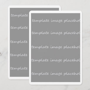 Lege invitatiekaart 5x7 Voeg uw eigen afbeeldingen Kaart