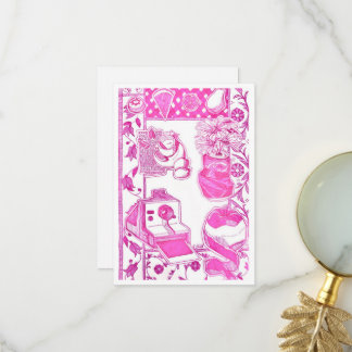 Lege kaart magenta