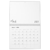 Lege kalender 2023 met tekst (Mar 2026)