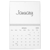 Lege kalender 2026 met Feestdagen (Jan 2026)