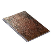 Lege lederen textuur achtergrondse close-up, embo notitieboek (Rechterzijde)