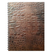 Lege lederen textuur achtergrondse close-up, embo notitieboek (Voorkant)