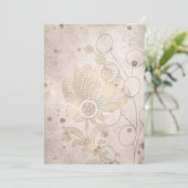 Lege, minimalistische goudFilippijnen Aankondiging (Staand voorkant)