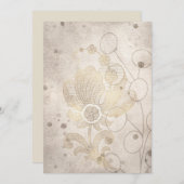 Lege, minimalistische goudFilippijnen Aankondiging (Voorkant / Achterkant)