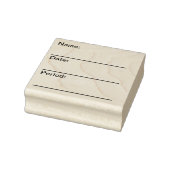 Lege NAAM, DATUM, PERIODE stempel voor leraren (Stempel)