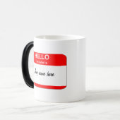 Lege naam markeert morphing mok sjabloon (Voorkant links)