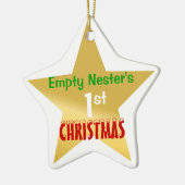 Lege Nest 1e kerstkerstster Keramisch Ornament (Links)