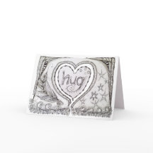 Lege notitie Kaart met originele kunst