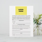 Lege, onvoorwaardelijke ontheffing en definitieve (Staand voorkant)