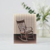 Lege oude Rockstoel Briefkaart (Staand voorkant)