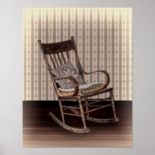 Lege oude  Rockstoel Poster