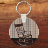 Lege oude Rockstoel Sleutelhanger (Voorkant)