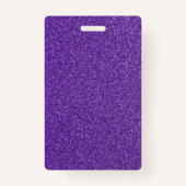 Lege Paarse Glitter DIY Sjabloon Aangepaste tekst Badge (Voorkant)