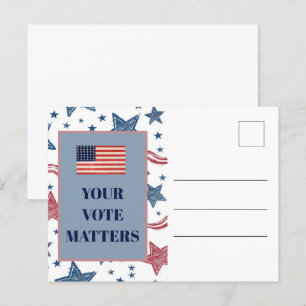 Lege Patriottische Stemcampagne Briefkaart