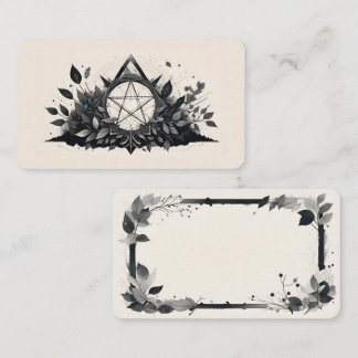 Lege Pentagram Oracle-Kaarten Visitekaartje