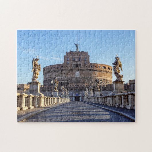 Lege Ponte Sant'Angelo bij zonsopgang - Rome, Ital Legpuzzel (Horizontaal)
