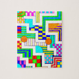 Lege ruimte met kleuren legpuzzel