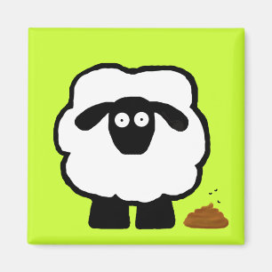 Lege schaap Magnet Magneet