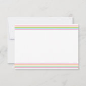 Lege Sjabloon Elegante regenboogkleuren Stripe (Voorkant)