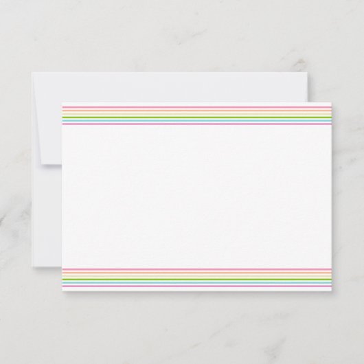 Lege Sjabloon Elegante regenboogkleuren Stripe (Voorkant)