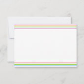 Lege Sjabloon Elegante regenboogkleuren Stripe (Achterkant)