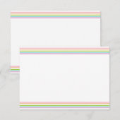 Lege Sjabloon Elegante regenboogkleuren Stripe (Voorkant / Achterkant)