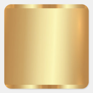 Lege Sjabloon Uw aangepaste tekst Logo Glam Gold Vierkante Sticker