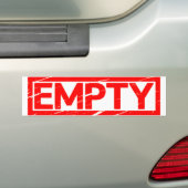 Lege stempel bumpersticker (Op auto)